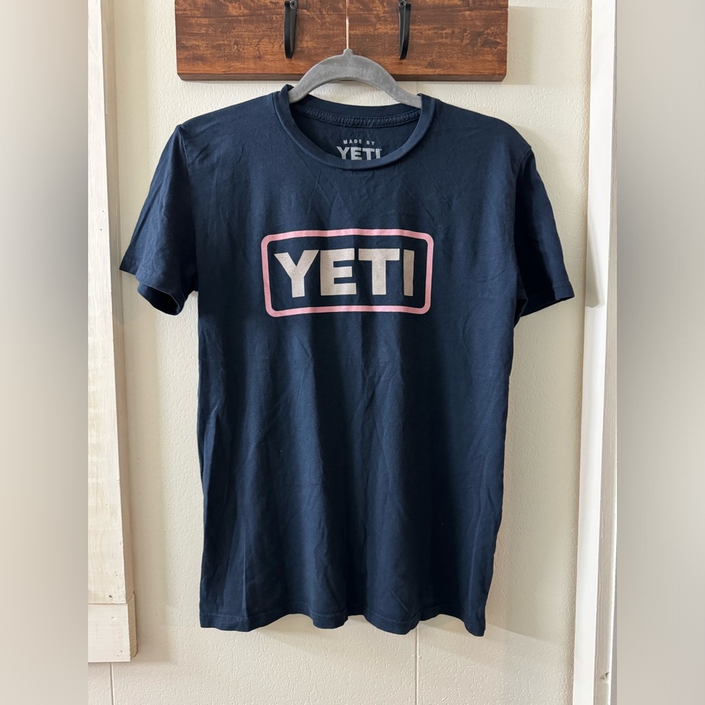 YETI Dark Blue Short Sleeve Tee